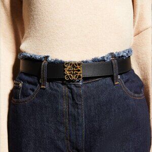 Reversible Anagram Belt in Smooth Calfskin